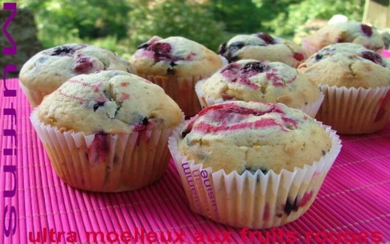 Muffins ultra moelleux au mascarpone et fruits rouges