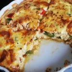 Quiche aux poivrons et chorizo à la crème fraîche