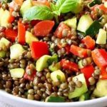 Salade de lentilles aux légumes