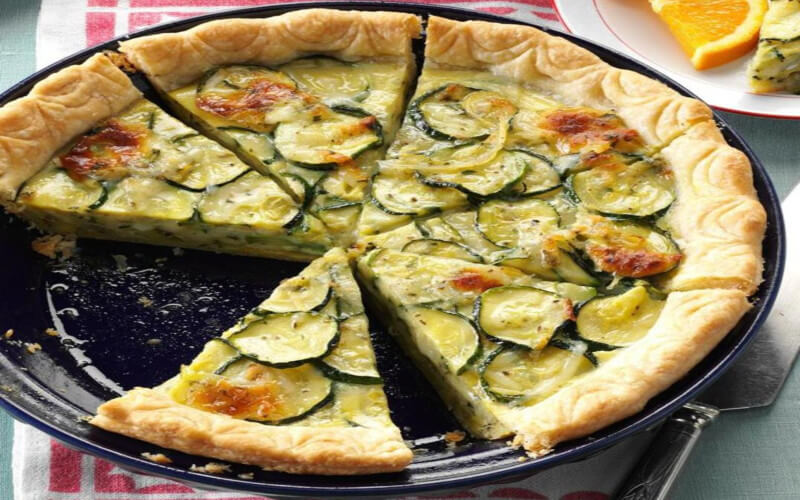 TARTE AU CAMEMBERT ET AUX COURGETTES