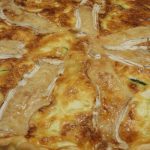 Tarte au lard, courgette et camembert