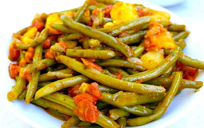 Haricots verts à l’italienne cuits à la poêle