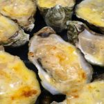 Huîtres chaudes à la crème fraîche de Normandie