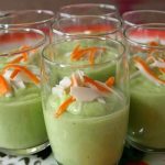 Mousse de concombre et avocat en verrines