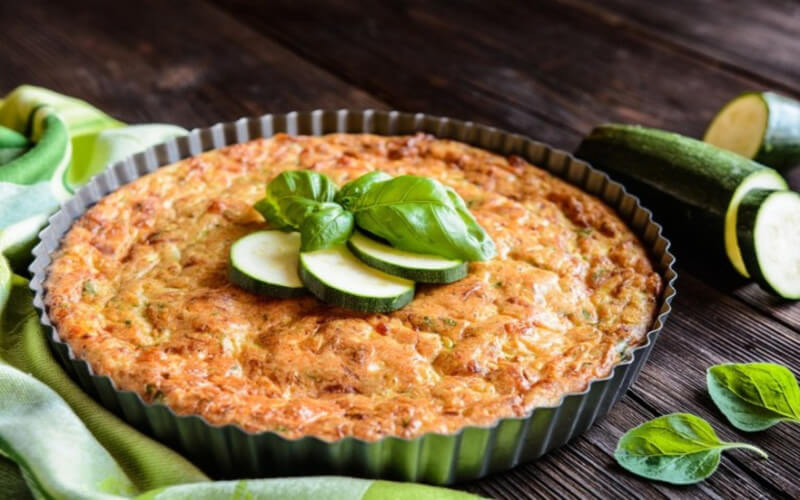 Quiche aux courgettes et Boursin