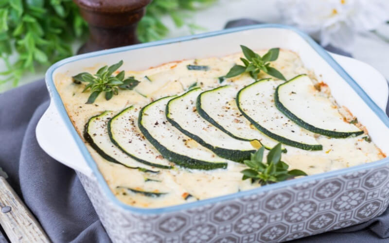 Flan de courgette à la ricotta facile et rapide