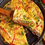 Quiche sans pâte à la tomate et aux lardons