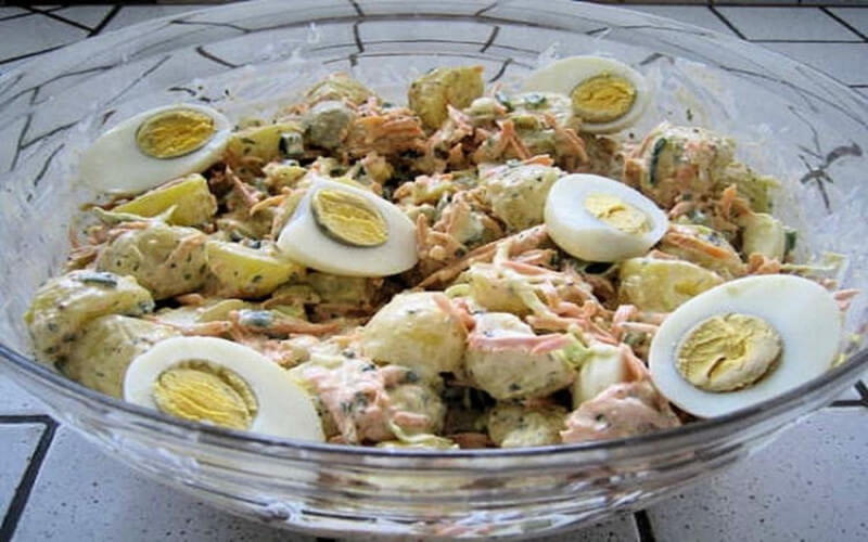 Salade de pommes de terre à la crème fraîche