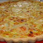 Tarte aux poireaux et fromage de chèvre et lardons