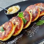 Beignets aux pommes et raisins secs