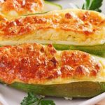 Courgettes farcies de Riz et reblochon