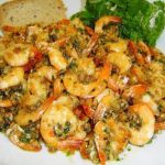 Crevettes sautées à l'ail et au persil