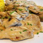 Filet mignon de porc aux champignons de Paris