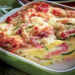 Gâteau invisible courgettes, jambon cru et Beaufort