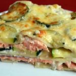 Lasagnes aux courgettes et au saumon