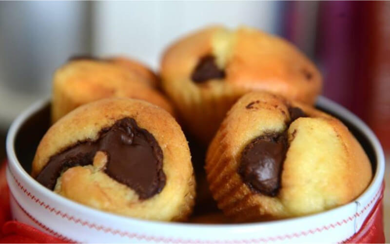 Petits Muffins Cœur de Nutella une gourmandise