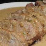 Rôti de porc au cidre et sauce au camembert