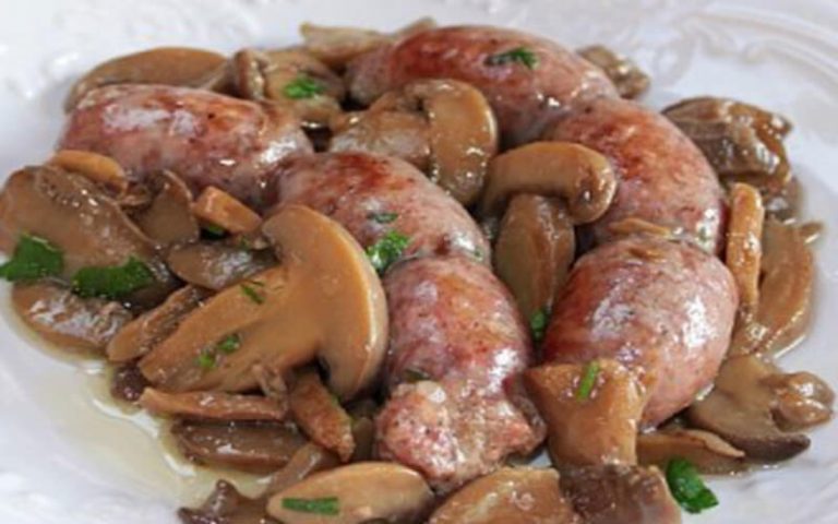 Saucisses aux Champignons en moins de 30 minutes