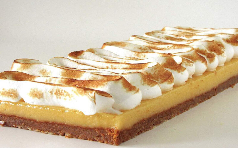 Tarte au citron meringuée sur fond de spéculoos