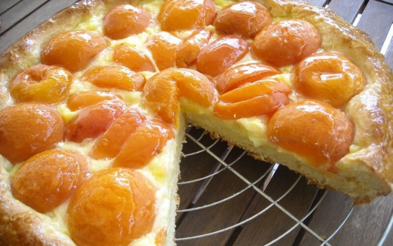 Tarte aux abricots version alsacienne