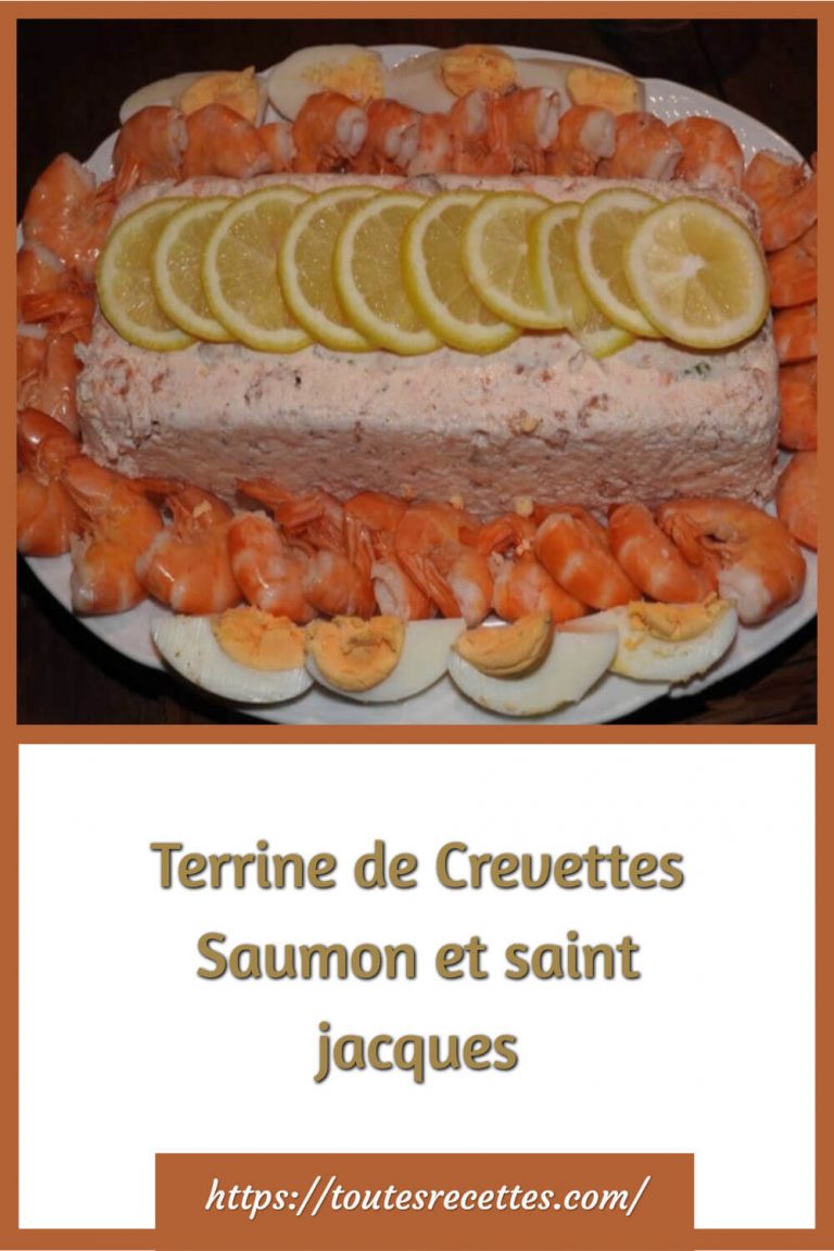 Terrine de Crevettes Saumon et saint jacques Toutes Recettes
