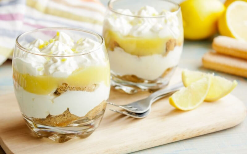 Tiramisu au citron et lemon curd saveur légère et fraîche