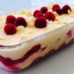 Tiramisu aux framboises et chocolat blanc