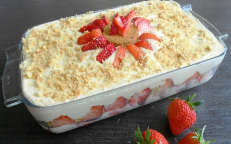 Tiramisu fraises et chocolat blanc Ce dessert est une tuerie