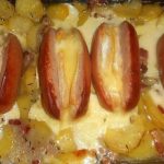 Cervelas à la savoyarde pommes de terre lardons