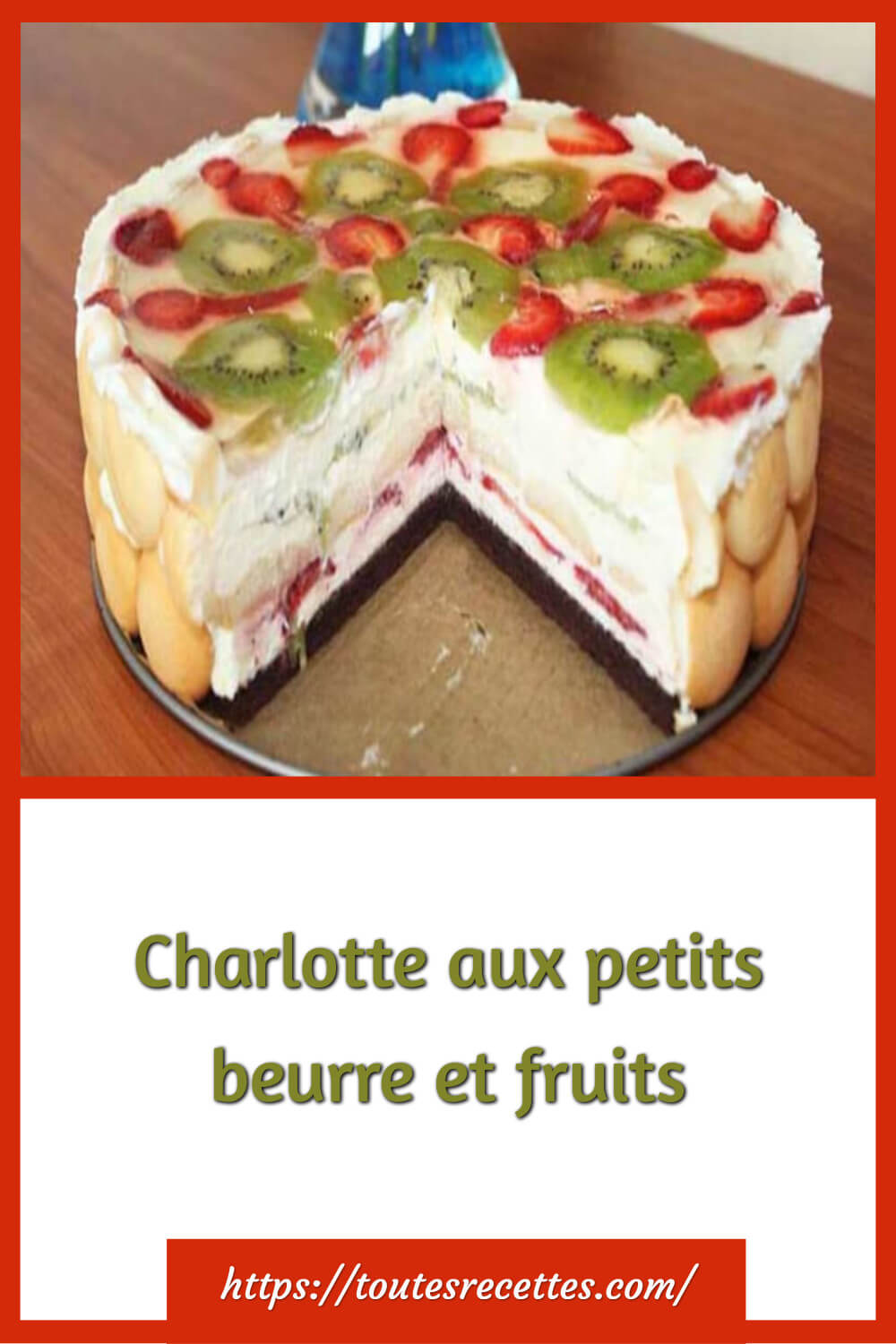 Charlotte aux petits beurre et fruits – Toutes Recettes