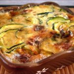 Clafoutis de courgette à la fourme d’Ambert