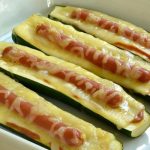 Courgettes farcies façon hot-dog
