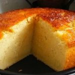 Gâteau moelleux au lait et semoule à la vanille et citron