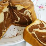 Génoise marbrée au chocolat noir moelleuse