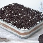 Lasagne au chocolat et biscuits Oreo