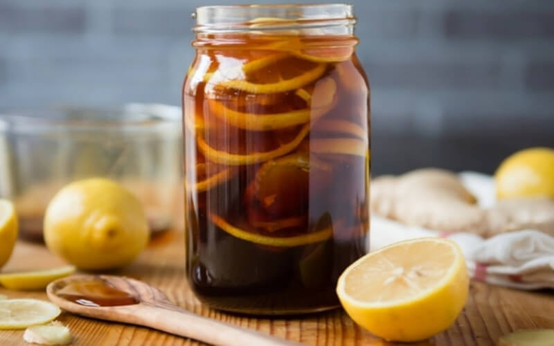 Recette Citron-gingembre-miel efficace contre la toux et le rhume