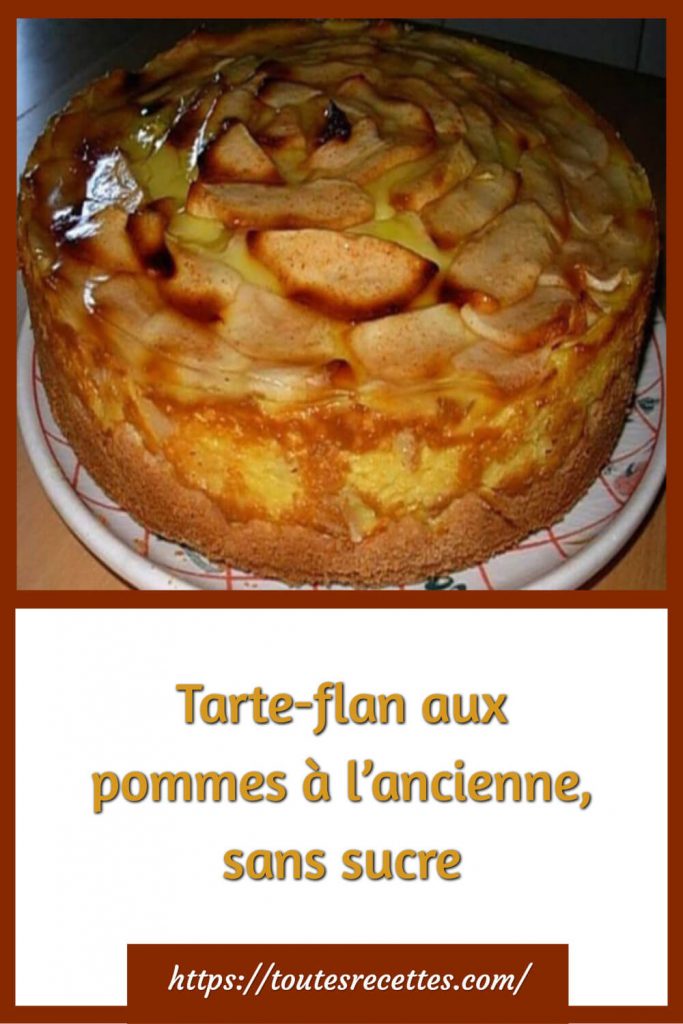 Comment préparer la Tarte-flan aux pommes