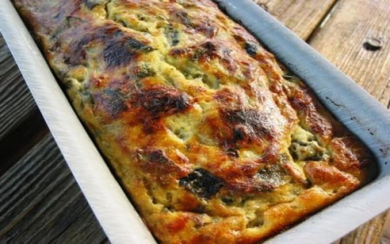 Terrine de courgettes au gruyère râpé