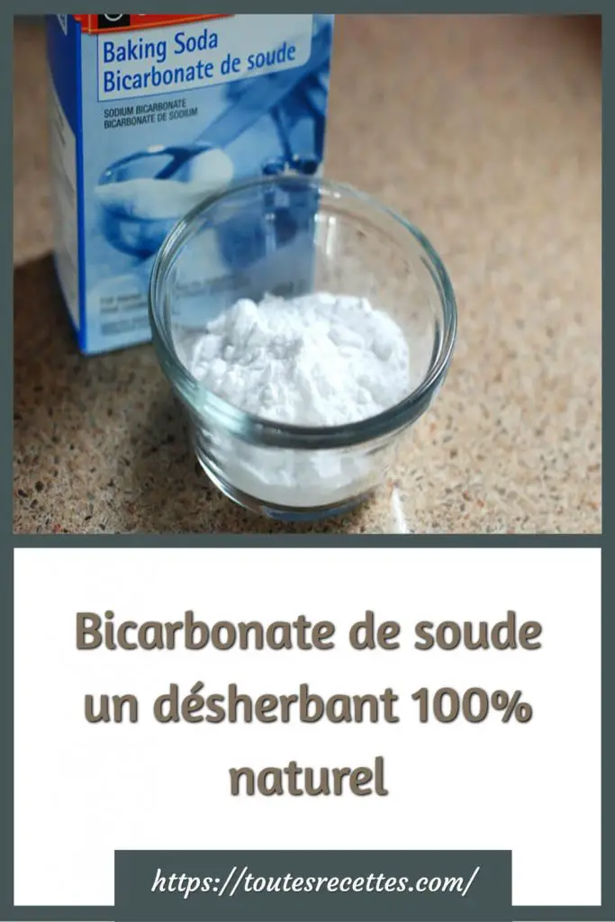 Bicarbonate de soude un désherbant 100% naturel