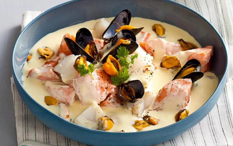 Blanquette de poissons aux moules