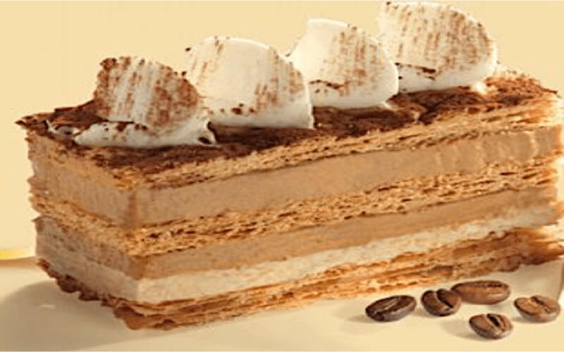 Millefeuille au café dessert original