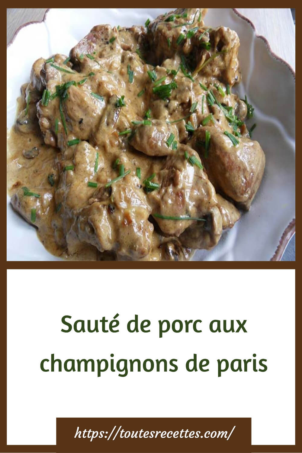 Sauté de porc aux champignons de paris – Toutes Recettes