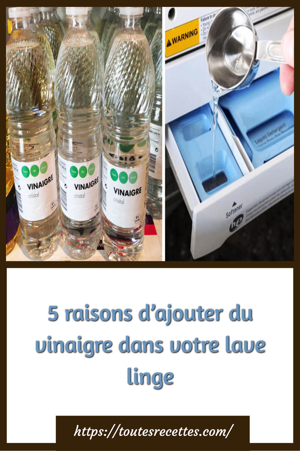 5 raisons d’ajouter du vinaigre dans votre lave linge Toutes Recettes