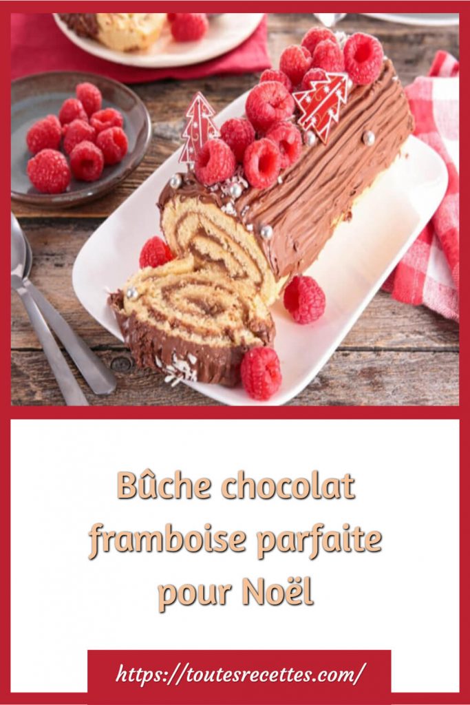 Bûche de Noël chocolat-framboises healthy et facile - healthyfood_creation