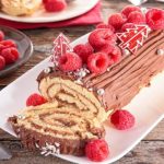Bûche chocolat framboise parfaite pour Noël