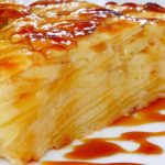 Gateau invisible aux pommes et caramel