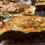 Huîtres chaudes à la crème fraîche Normande