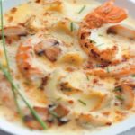 Langoustines au sabayon de champagne