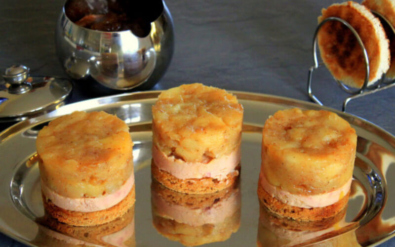 Mini Tatins de Foie Gras aux pommes