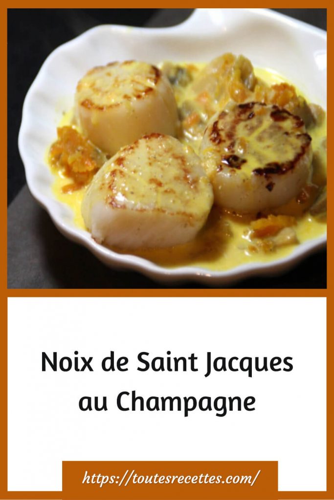 Comment préparer des Noix de Saint Jacques au Champagne